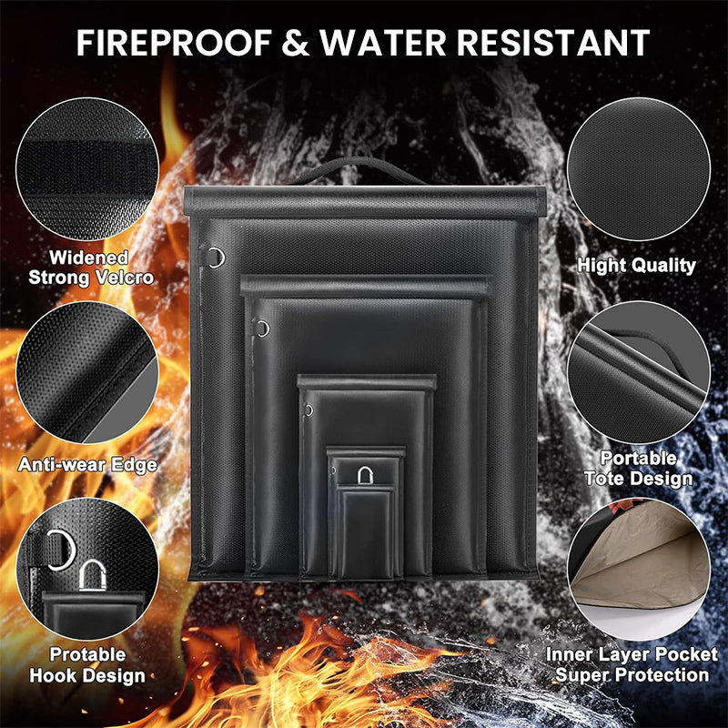 5-Piece RFID Blocking Bag Set β Anti-Theft, Anti-Tracking, Waterproof & Fireproof