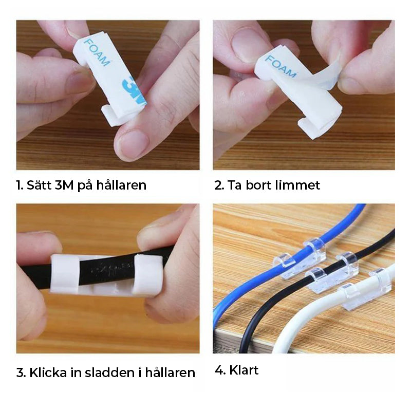 Efterbehandlare trådklämma