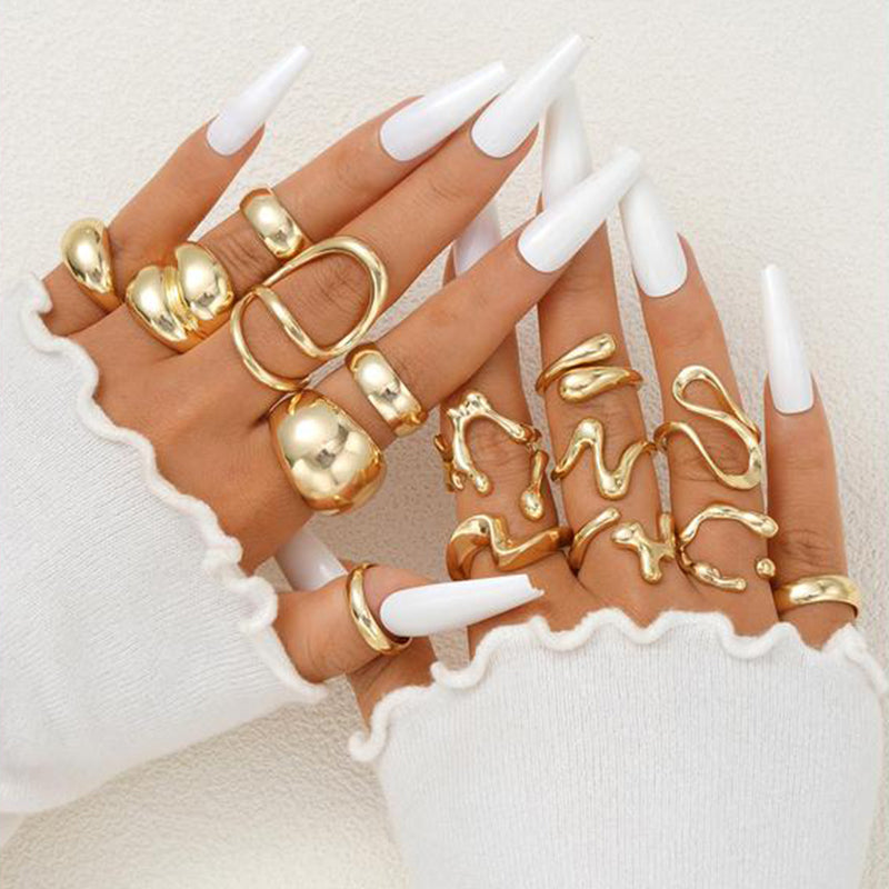 Geometric Adjustable Ring Set