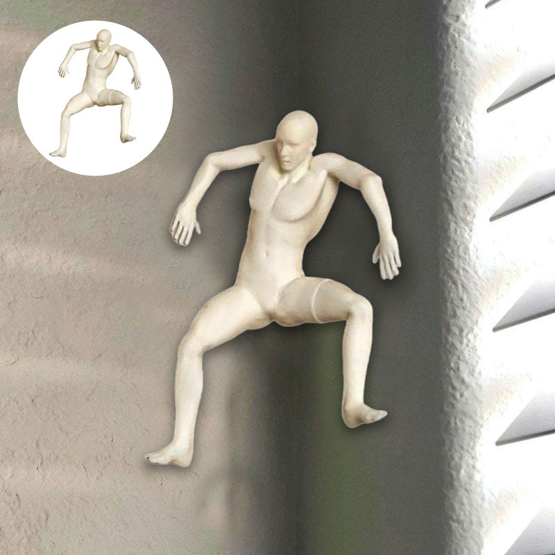 Corner Figure ‘Frightened’ Wall Decoration