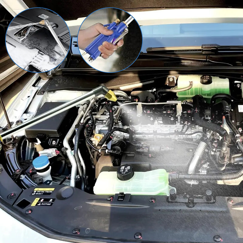 Professional Siphon-Style Engine Cleaning Gun & Pneumatic Air Blow Gun