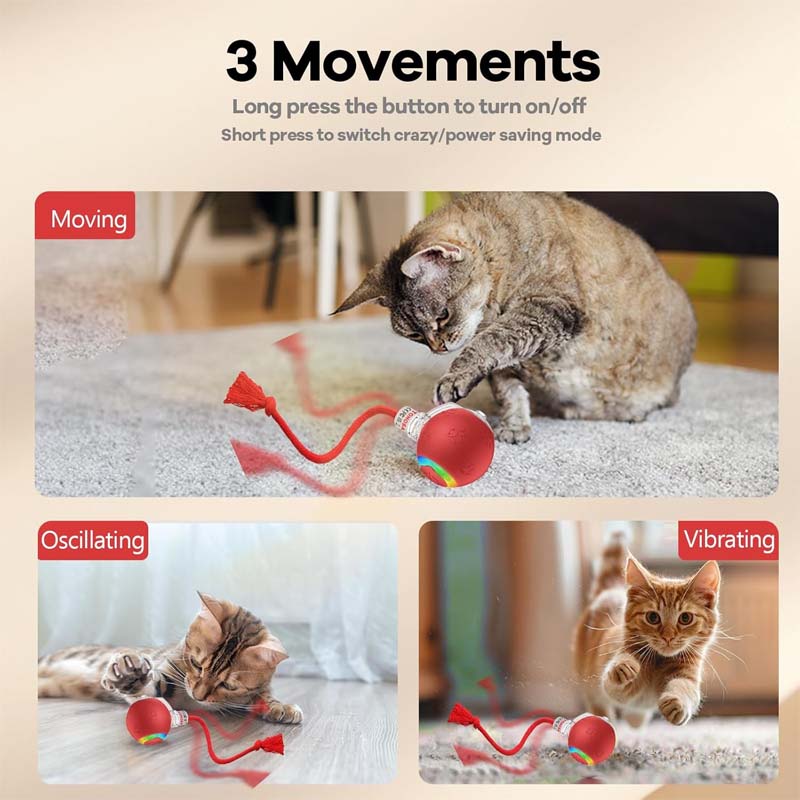 Interactive Rechargeable Ball Cat & Dog Toy