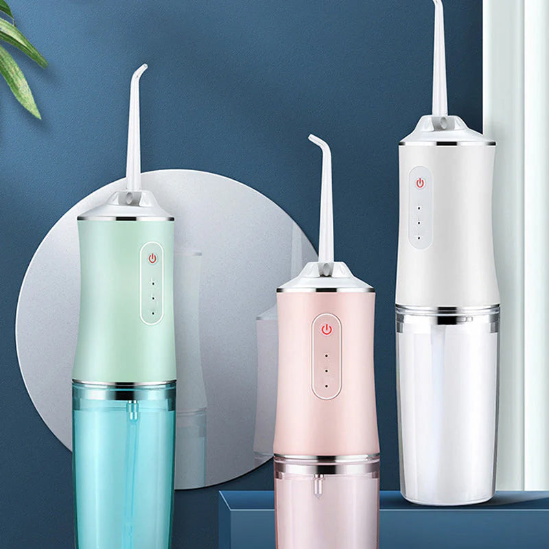 Bärbar tandvattenstråle