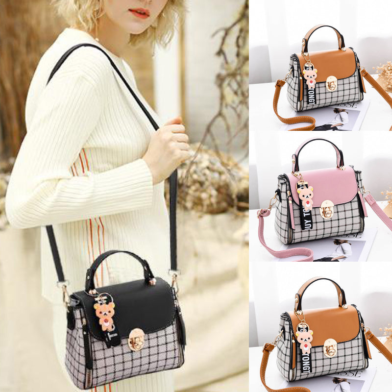 Plaid Pattern Handbag