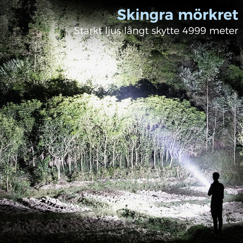 Specialstyrkor starkt ljus LED-ficklampa