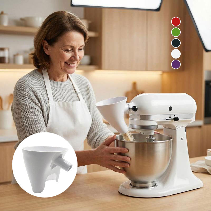 Flour Funnel for Kitchen Aid Stand Mixer