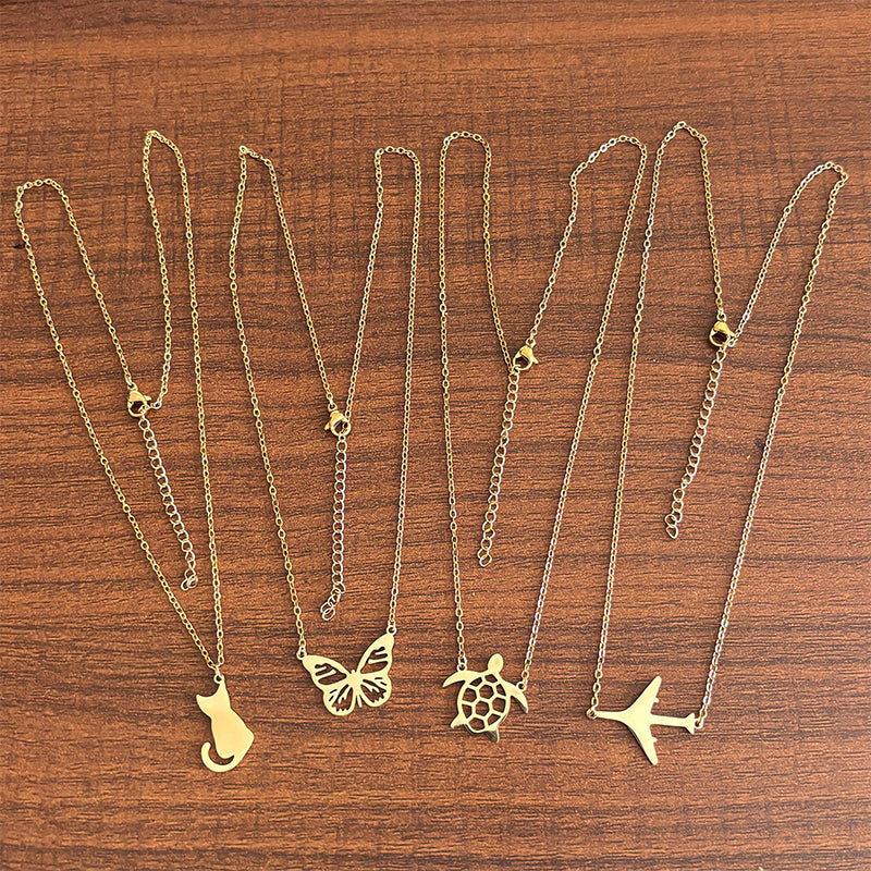 Light Luxury Aircraft Necklace