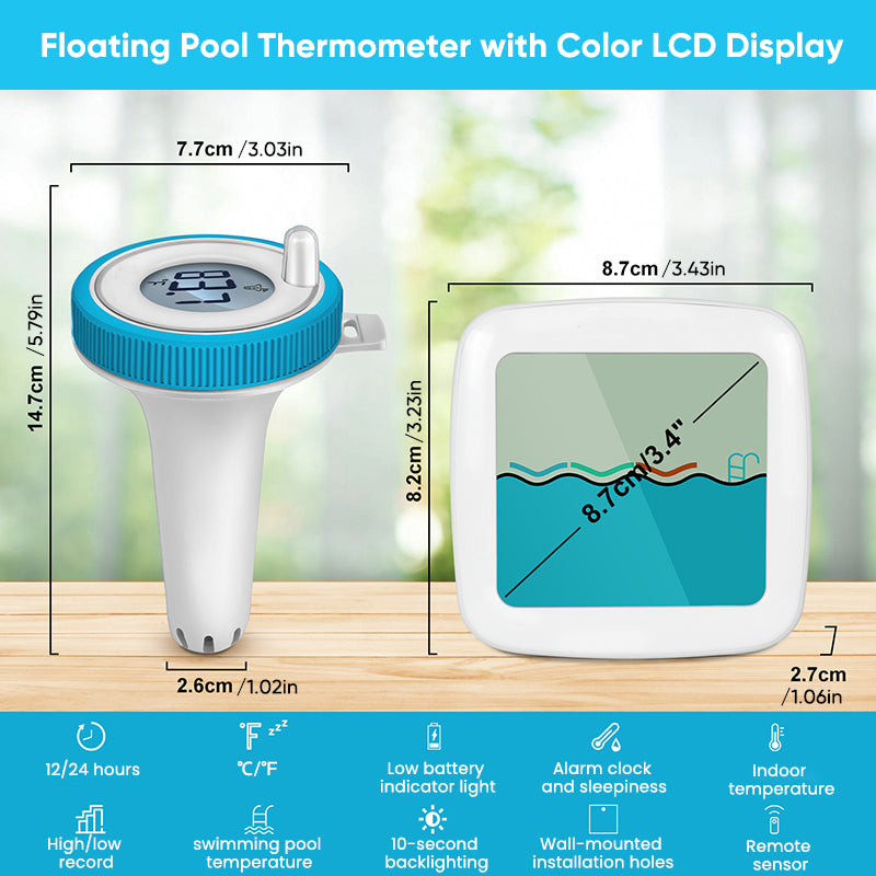 Floating Wireless Swimming Pool Thermometer