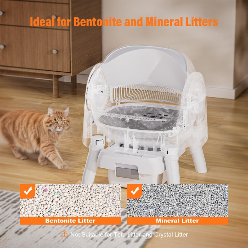 Automatic Self-Cleaning Cat Litter Box
