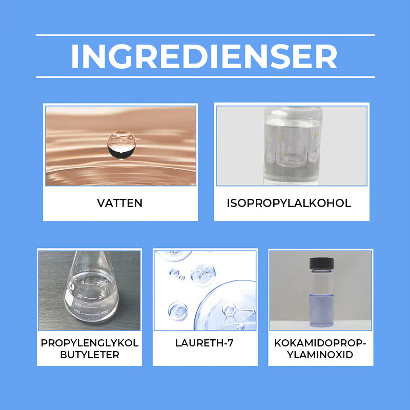 Gelrengöring för mögelfläckborttagning