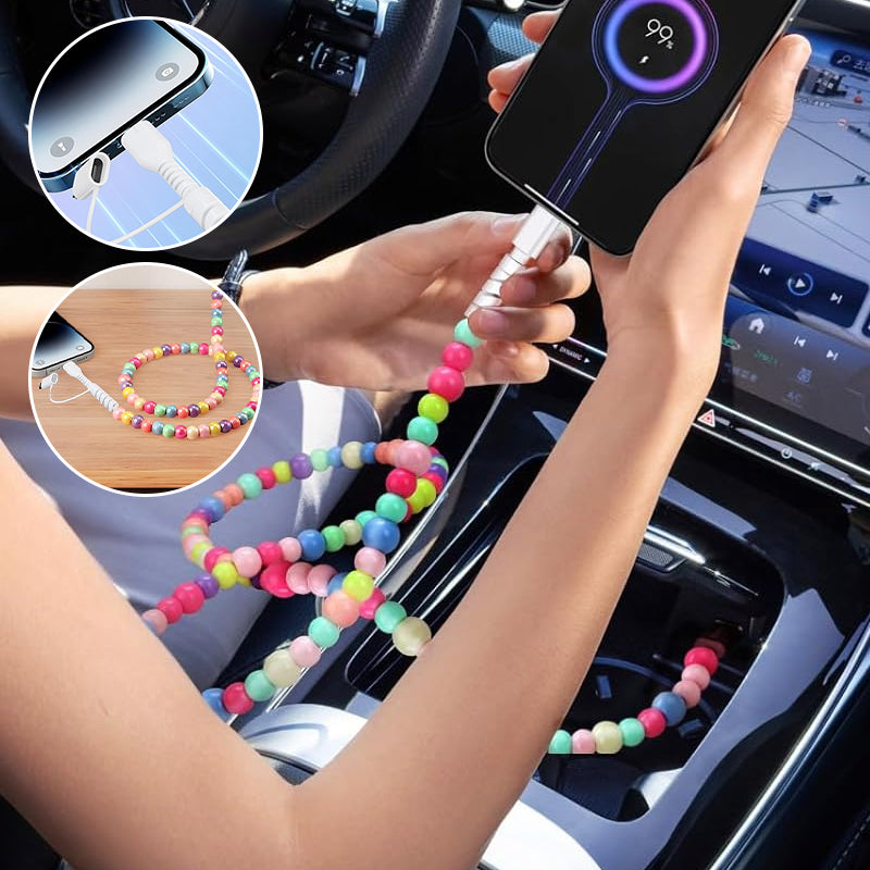 Pearl Beaded Data Cable