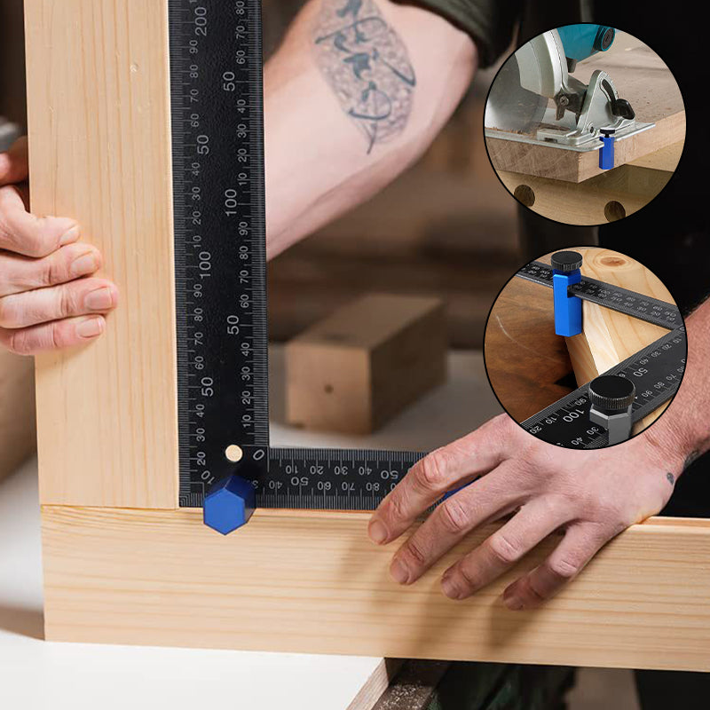 Right-angle ruler clamp