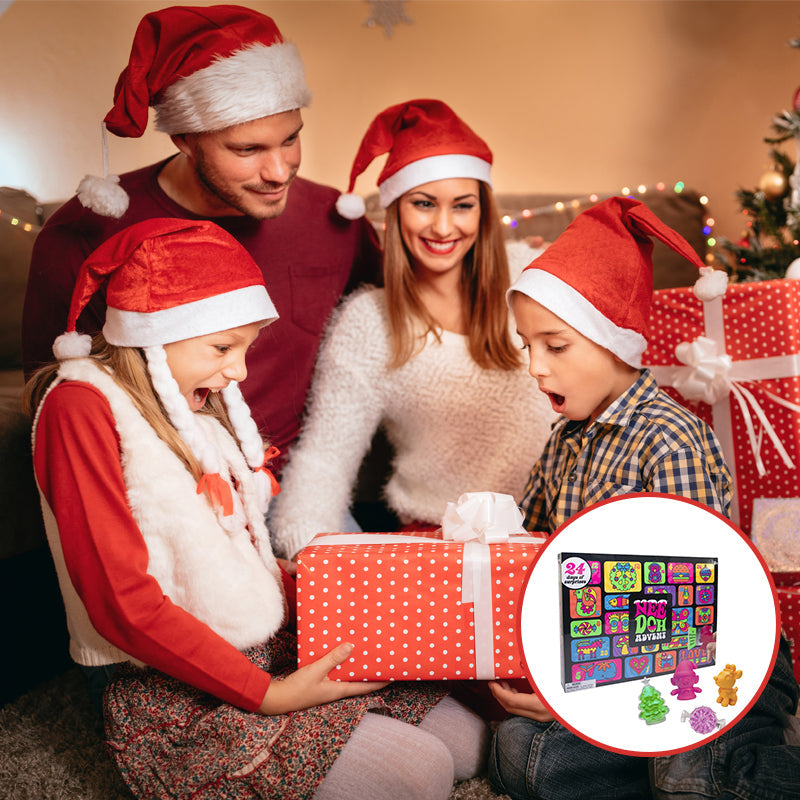 Schylling NeeDoh Advent Calendar - 24 Days of Sensory Surprises - Squishy Toys