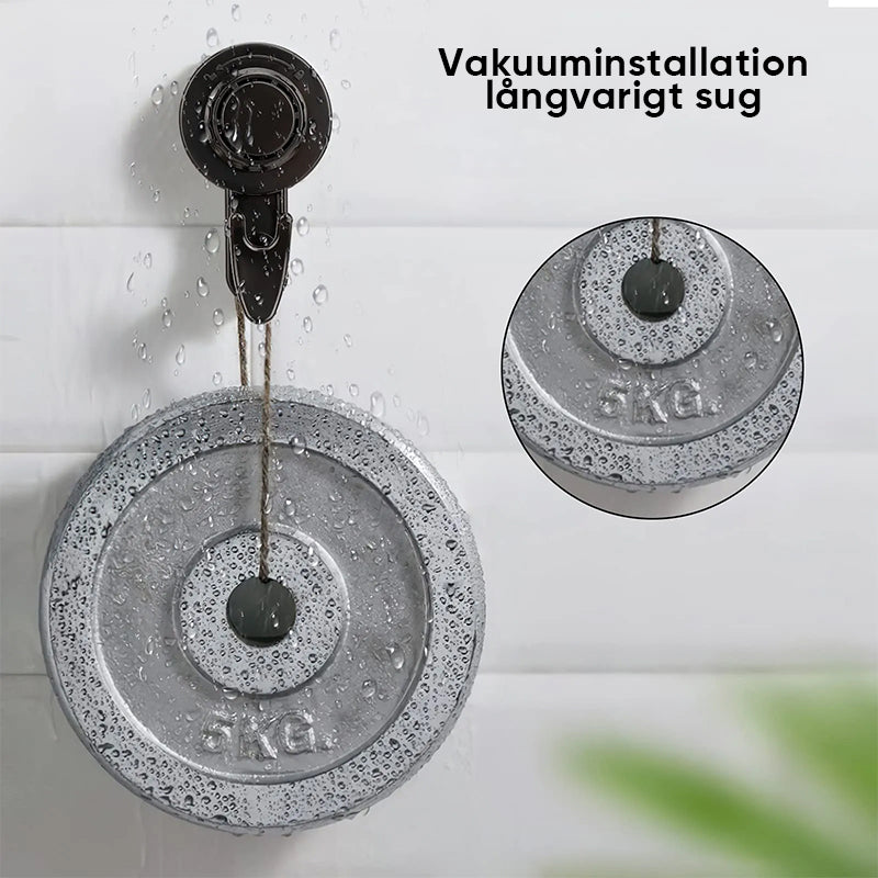 Roterande sugkoppskrokar