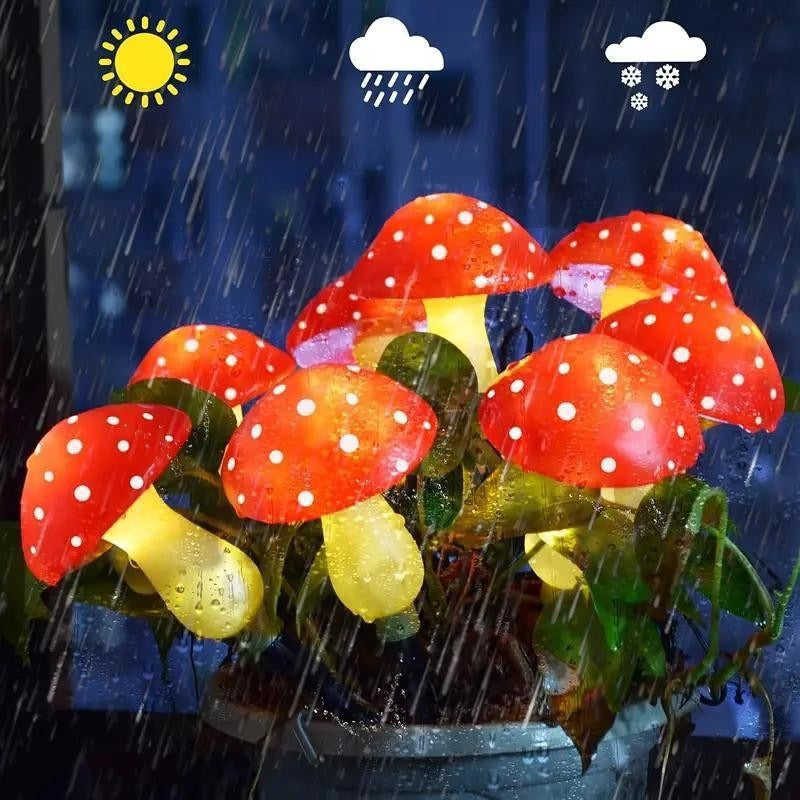Solar Mushroom Garden Lights – Waterproof LED Outdoor Decor