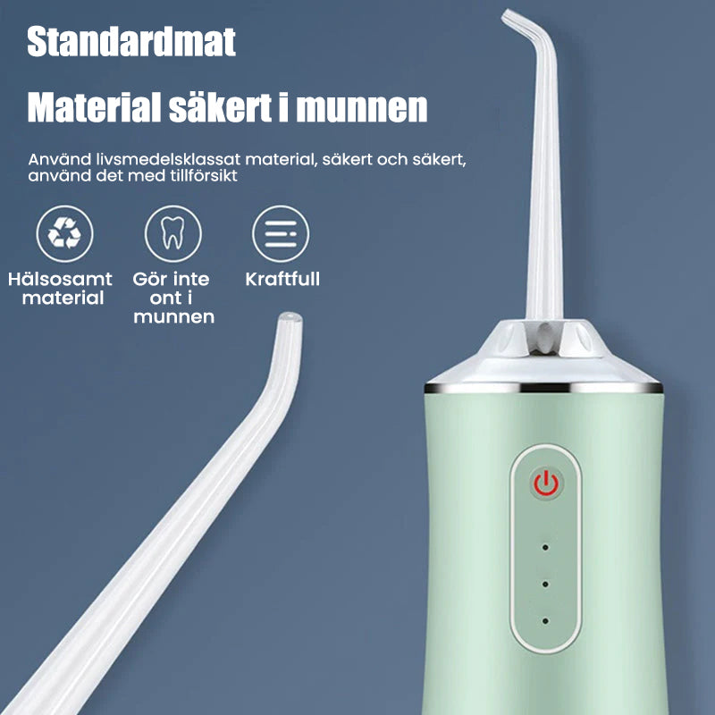 Bärbar tandvattenstråle