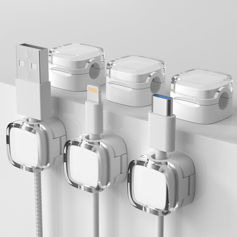 6 Pack Magnetic Cord Organizer Holder