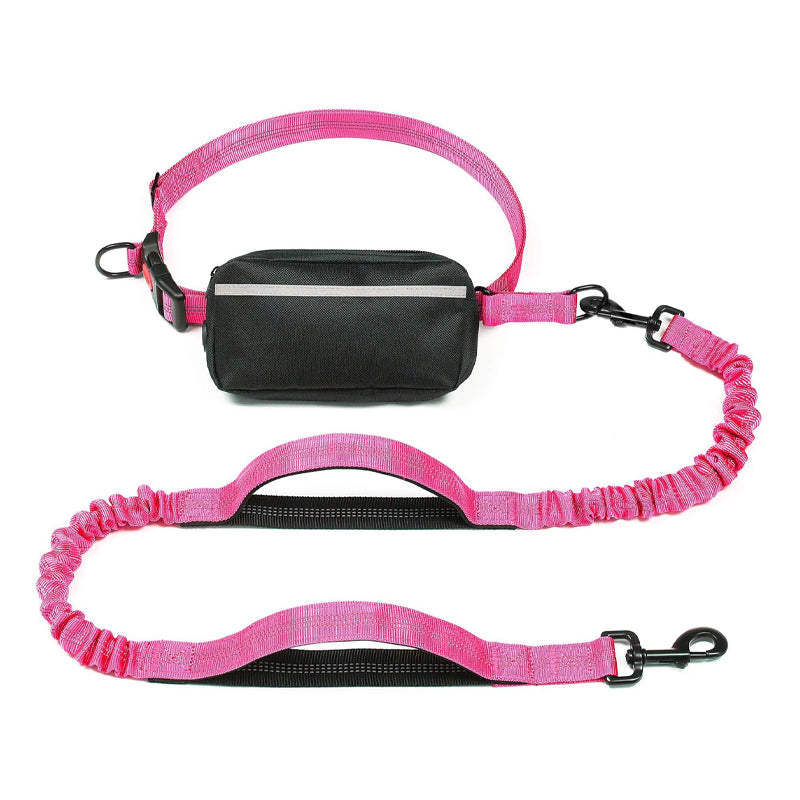 Hands Free Dog Leash With Zipper Pouch