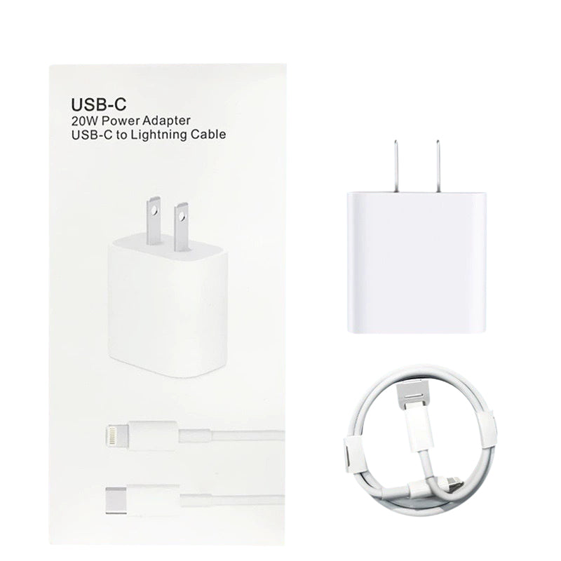 Fast PD Charger Set with Type-C to Lightning Cable