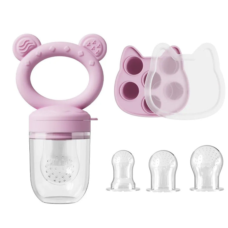 Baby Food Fruit Feeder & Breastmilk Popsicle Mold Set