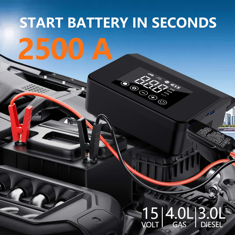Powerful Car Jump Starter & Inflator