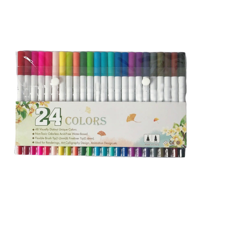 Dual-Tip Watercolor Markers