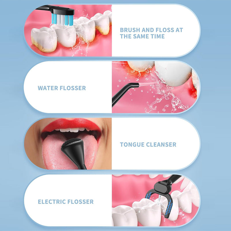 Electric Toothbrush with Water Flosser