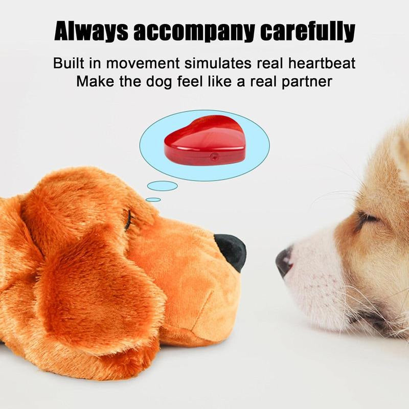 Dog Anxiety Companion Sleep Simulation Toy with Heartbeat