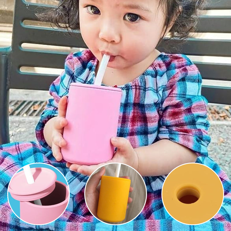 Silicone Baby Cups With Straws and Lids