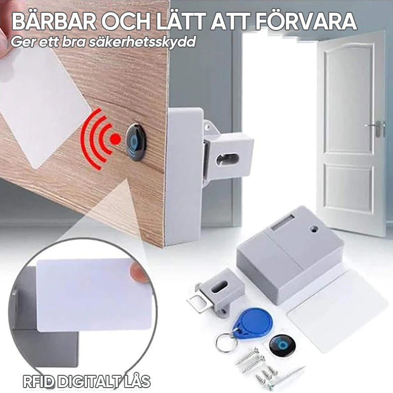 Elektroniskt skåplås DIY för lådskåp i trä