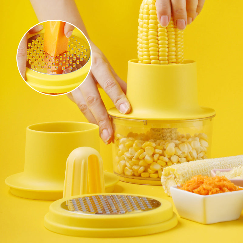 Multifunktionell majskolvstrippare