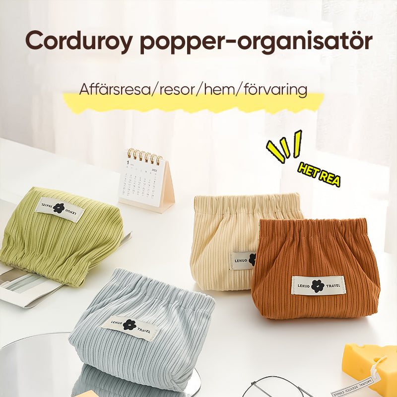 Corduroy Elastisk Hårstrikk-organiserer