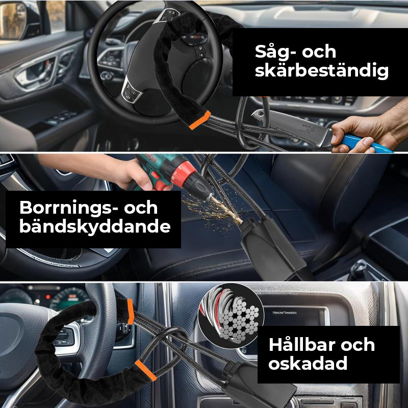 Rattlås, universal stöldskydd för bil med 2 nycklar