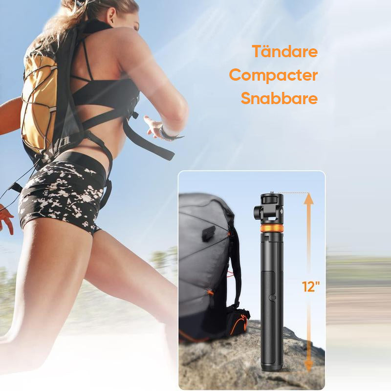 Selfie Stick-stativ med Bluetooth-fjärrkontroll