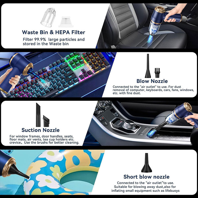 Portable Cordless Car and Home Vacuum Cleaner