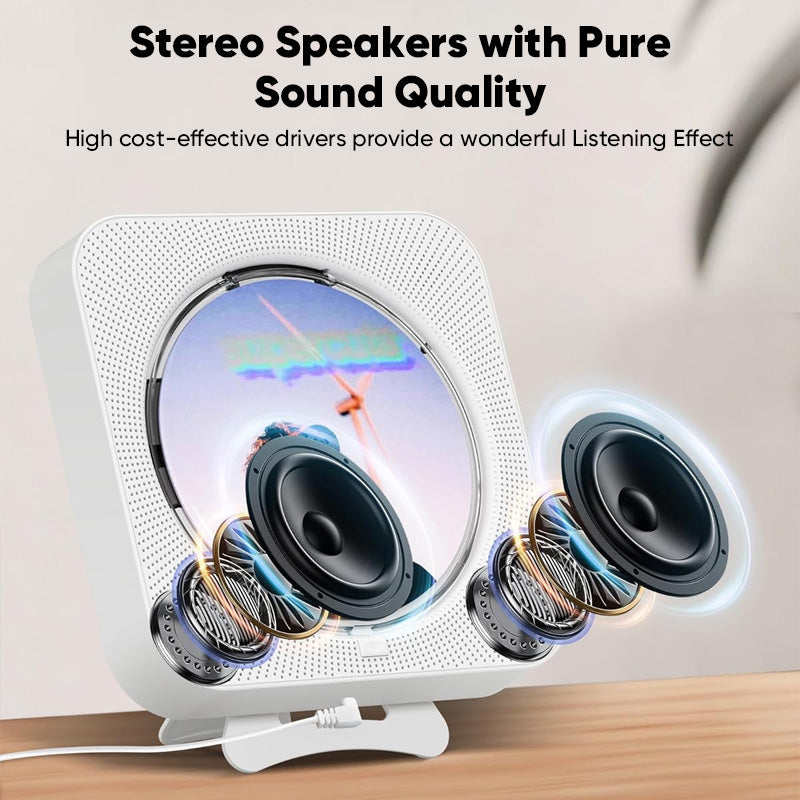 Portable Bluetooth Desktop CD Player