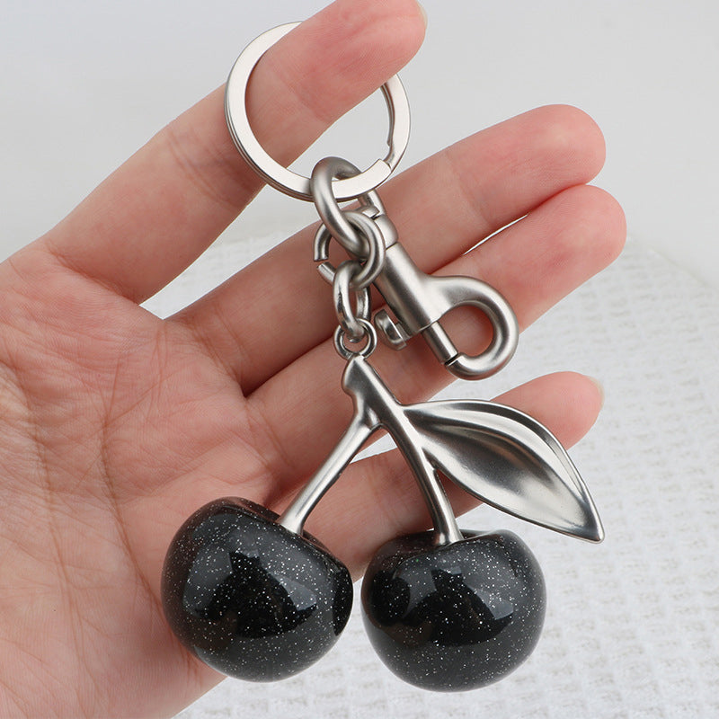 Cute Cherry Design Keychain