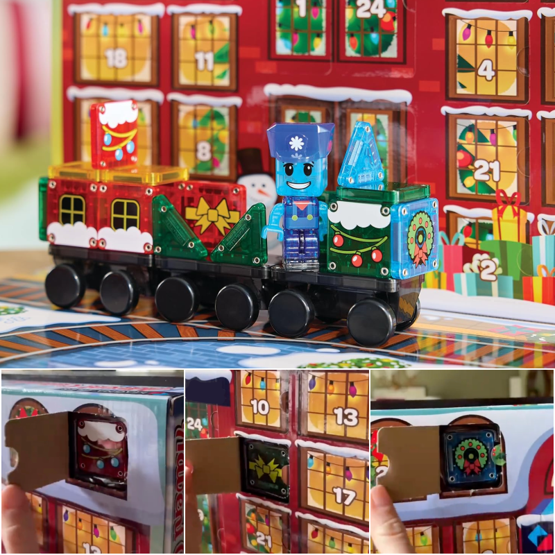Christmas Advent Calendar Magnetic Construction Set