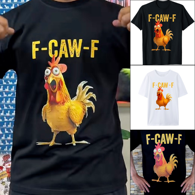 Rooster Graphic Oversized T-Shirt