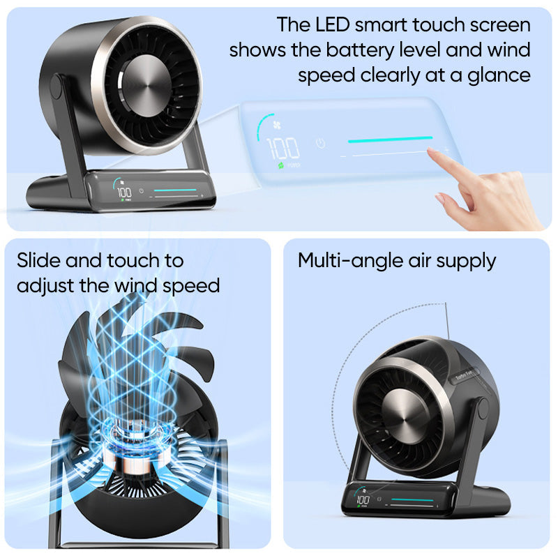 Smart Digital Display Touch Desktop Fan
