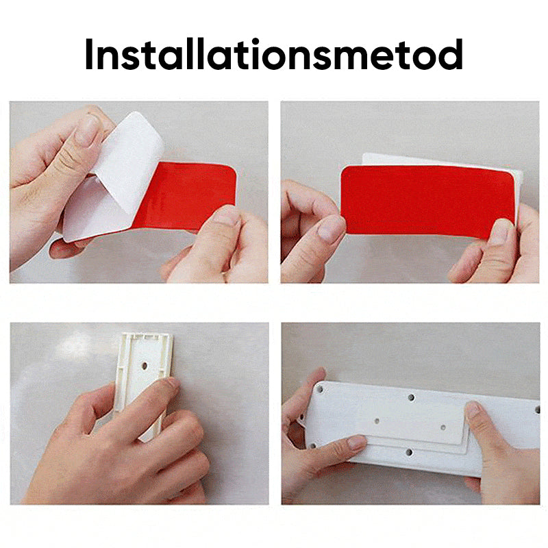 Självhäftande stansfri sockelhållare