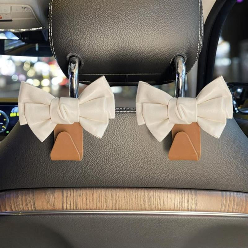 Bowknot Design Car Seat Back Hooks