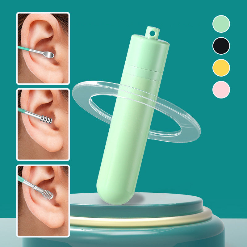 6 Counts Set Stainless Steel Spiral Ear Massage Cleaning Tool