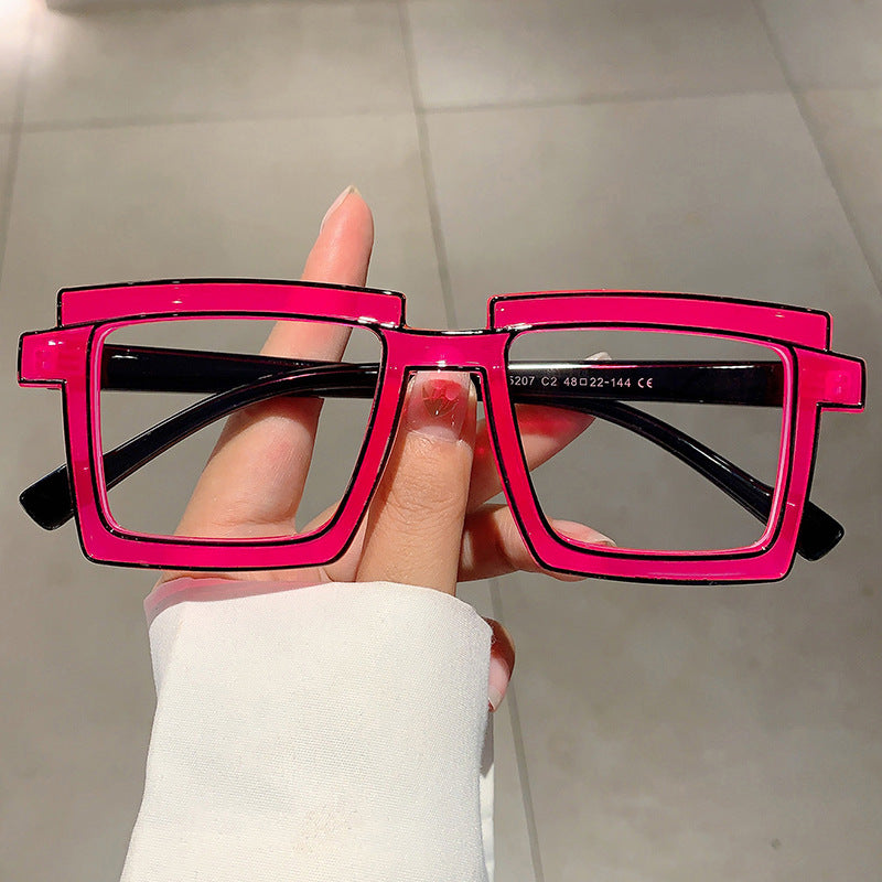Anti-blue Light Color Block Eyeglasses
