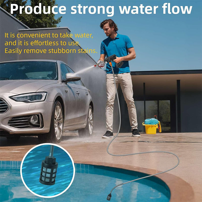 Portable Heavy Duty Wireless High Pressure Car Wash Water-Gun