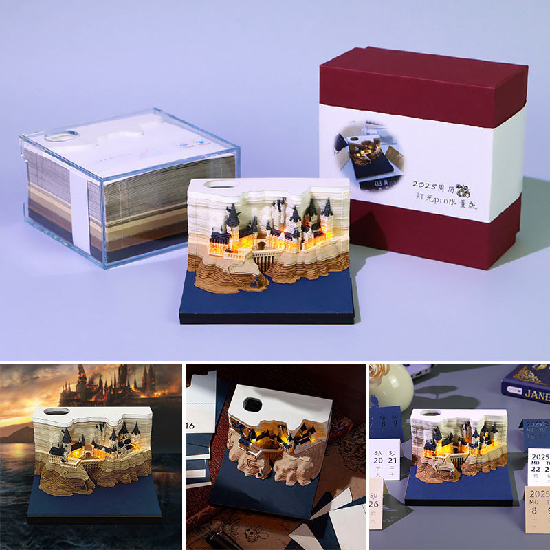 Castle 3D Memo Note Calendar
