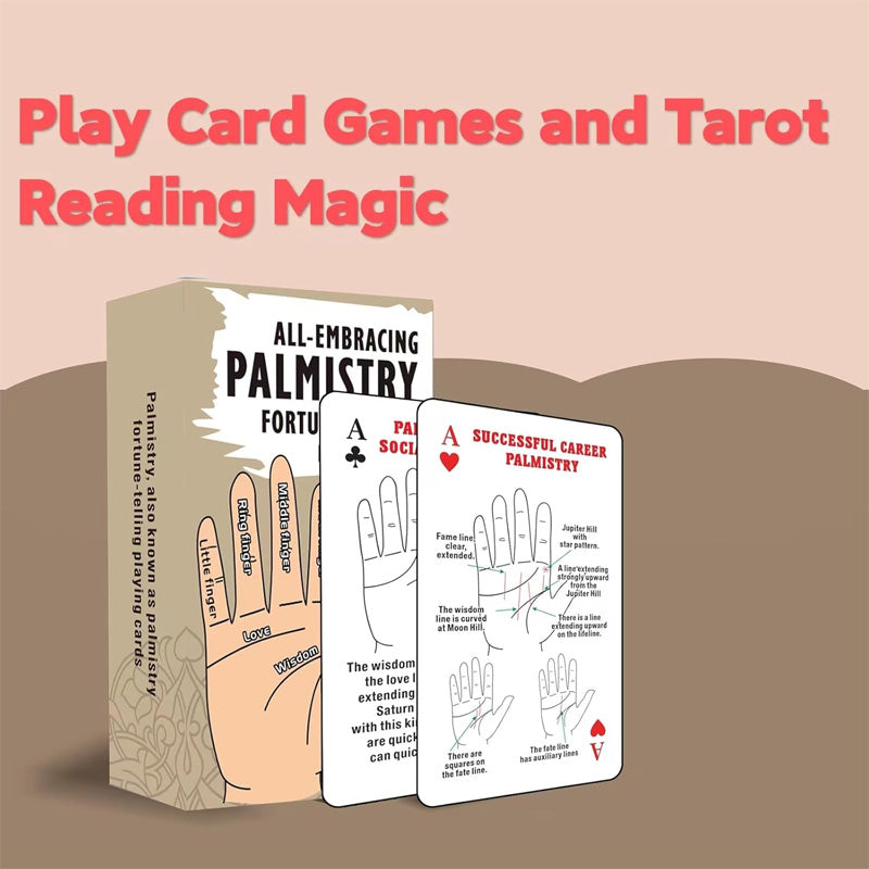 Palmistry Oracle Cards Deck for Fortune Telling and Games