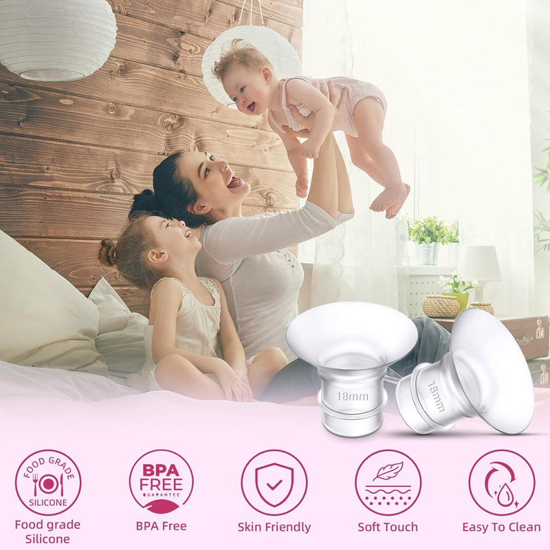 Breast pump accessory set