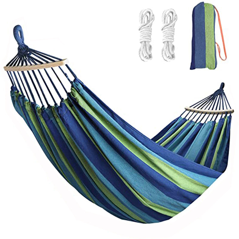 Outdoor Thick Canvas Hammock with Ropes