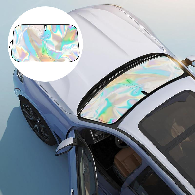 Foldable Reflective Car Windshield Sunshade – Heat Insulation & UV Protection for Front Window